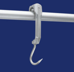 Aluminium rolling hook for 2″ rail